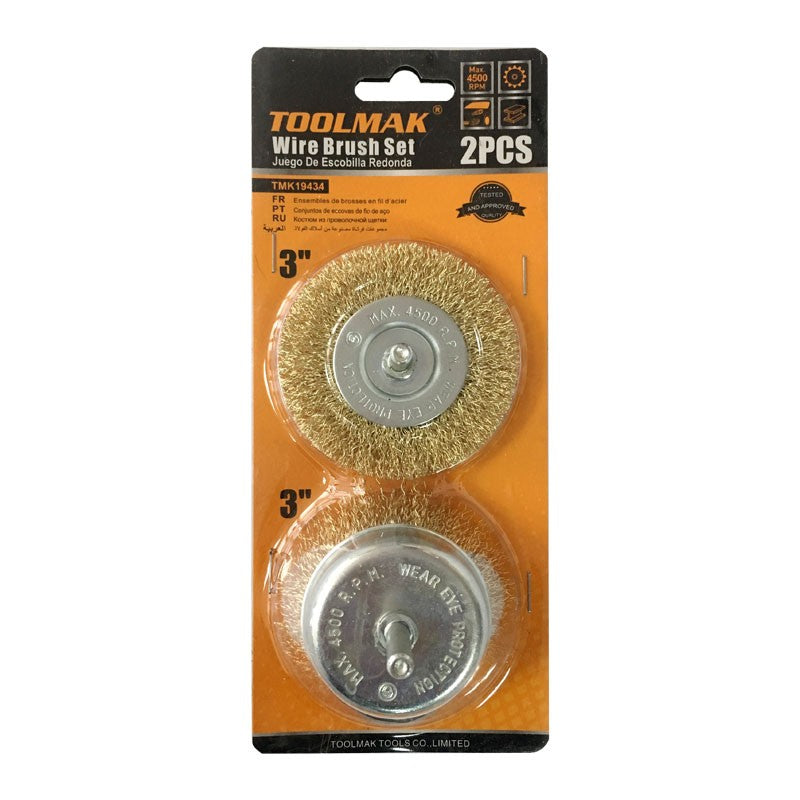 Set spazzole metalliche 2 pezzi 6901210194340 TMK19434 TL7935