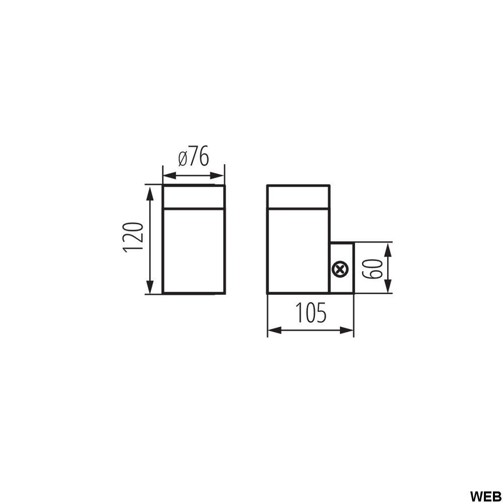 Faretto di illuminazione per facciate MAGRA EL-135 Kanlux 5905339180100 18010 KA1012
