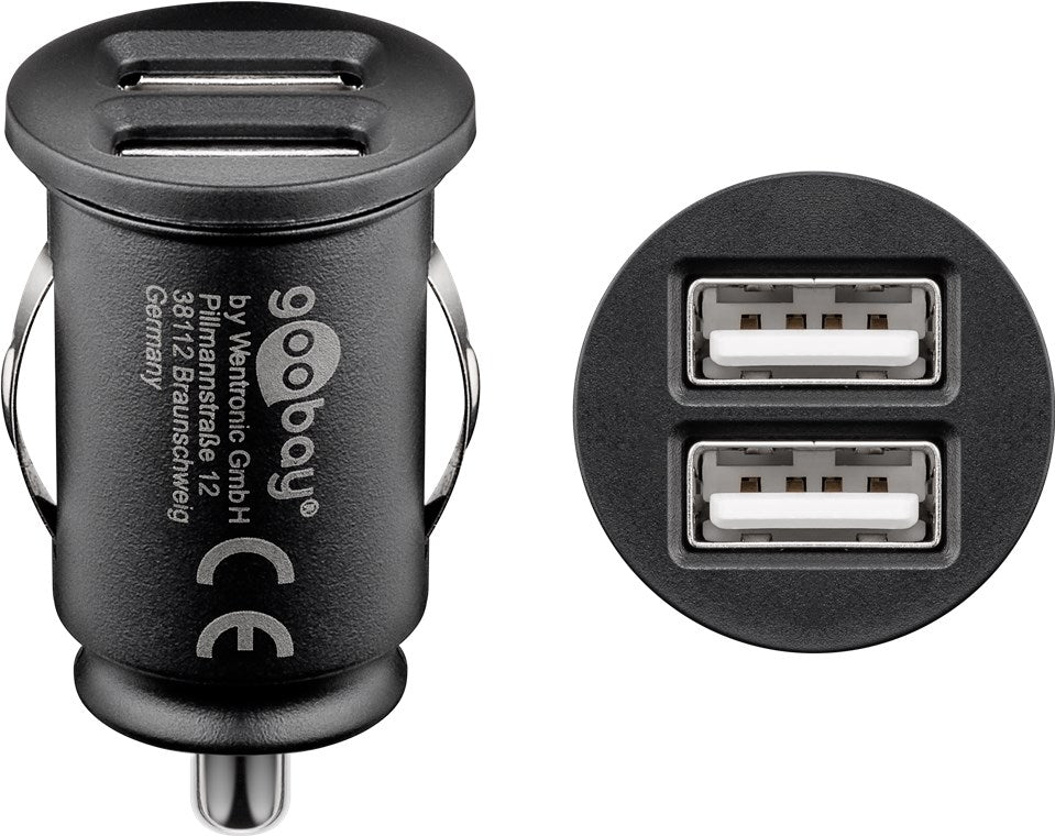 Doppio caricatore da auto USB 12 W