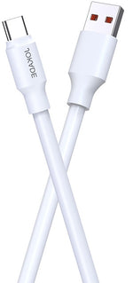 Cavo per ricarica e sincronizzazione bianco 1m 6A 120W USB Type C JA018