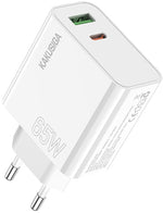 Alimentatore caricabatterie doppia porta USB/type C 3.25A 65W KSC-934