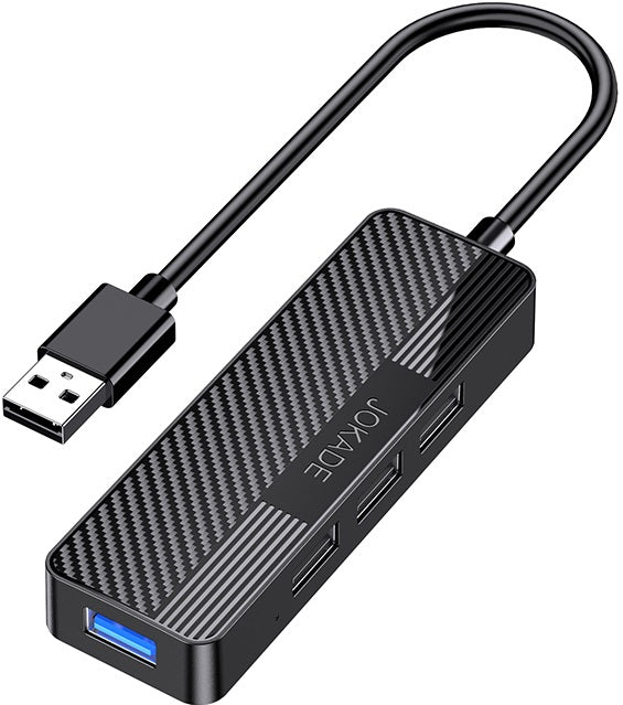Adattatore hub USB 4 in 1 1xUSB 3.0 e 3xUSB 2.0 nero JC009-K
