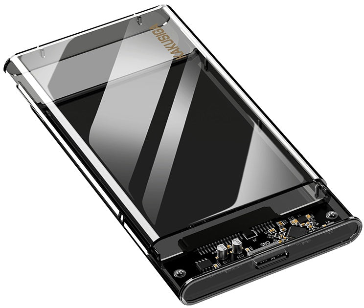 Box per disco esterno 2.5" USB 3.0 in plastica trasparente