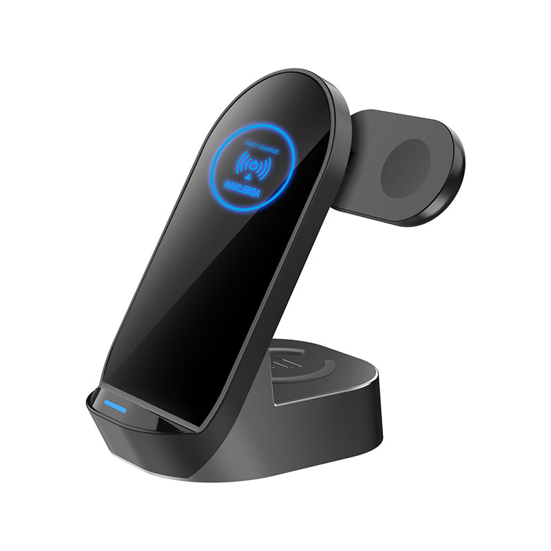 Stazione di Ricarica Wireless 3 in 1 con Supporto da Scrivania 15W 6921042124971 KSC-778 F4690