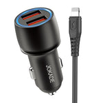 Caricabatterie per auto 2xUSB con cavo Lightning JH004 6924042123424 F4130