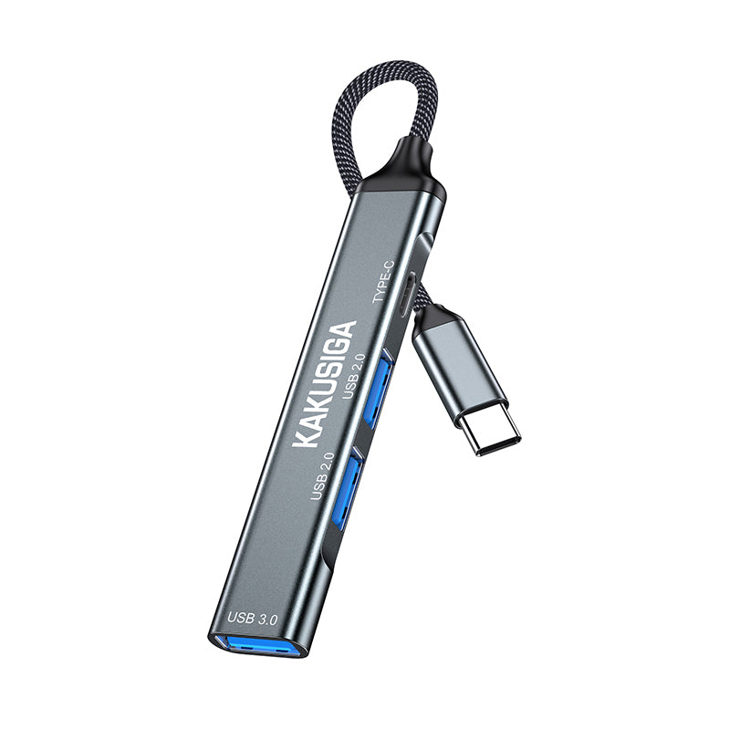 Hub Type-C 4 porte Type-c/USB2.0/USB3.0 nero KSC-1417