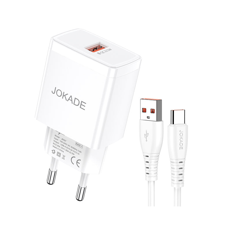 Caricabatterie e sincronizzazione USB Type-c 22.5W bianco JB098