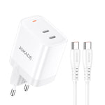 Caricabatterie ricarica rapida USB-C 30W con cavo USB-C - USB-C JB084 6921042141336 F4745