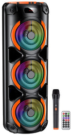 Cassa acustica 3x8" 40W Bluetooth/Scheda SD/USB con telecomando e microfono 6921042142173 KK-8302
