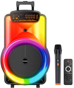 Cassa acustica trolley 40W Luce LED Bluetooth/USB/SD/FM con microfono 6921042152769 KK-12103