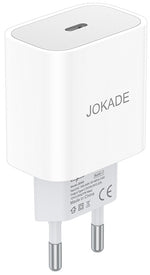 Caricabatterie USB tipo C ricarica rapida 3A 27W bianco JB068 6921042139081 F2970