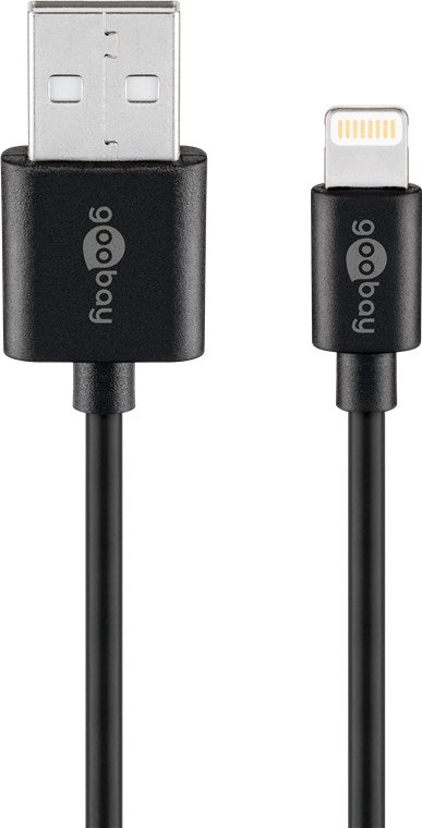 Cavo di ricarica e sincronizzazione USB Lightning 2 m nero