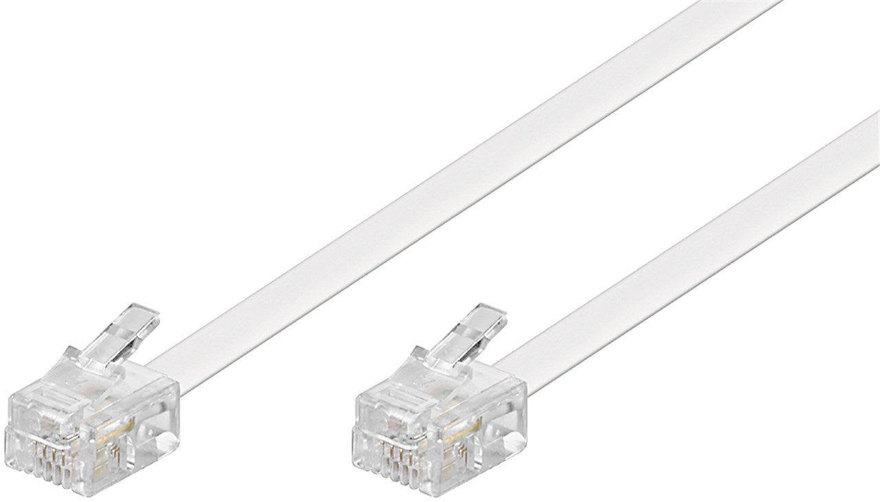 Cavo telefonico modulare conduttore di alluminio placcato di rame CCA Spina RJ11 6P4C - Spina RJ11 6P4C