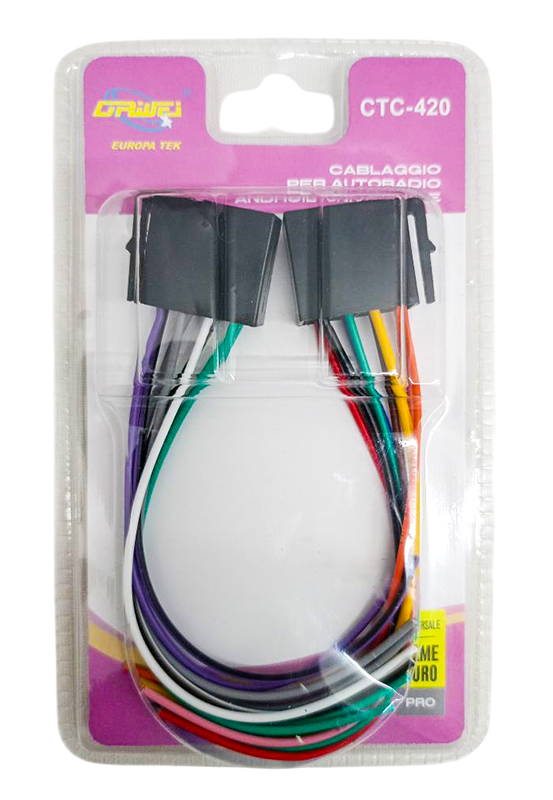 Set 2 cavi con terminali e connettori per autoradio modello CTC-420 WB2497 8056991214744