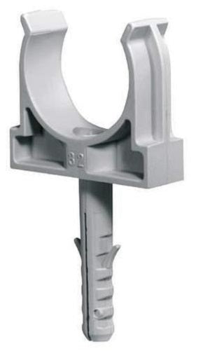 Clip fissatubo a tassello con vite 25mm confezione 100 pz