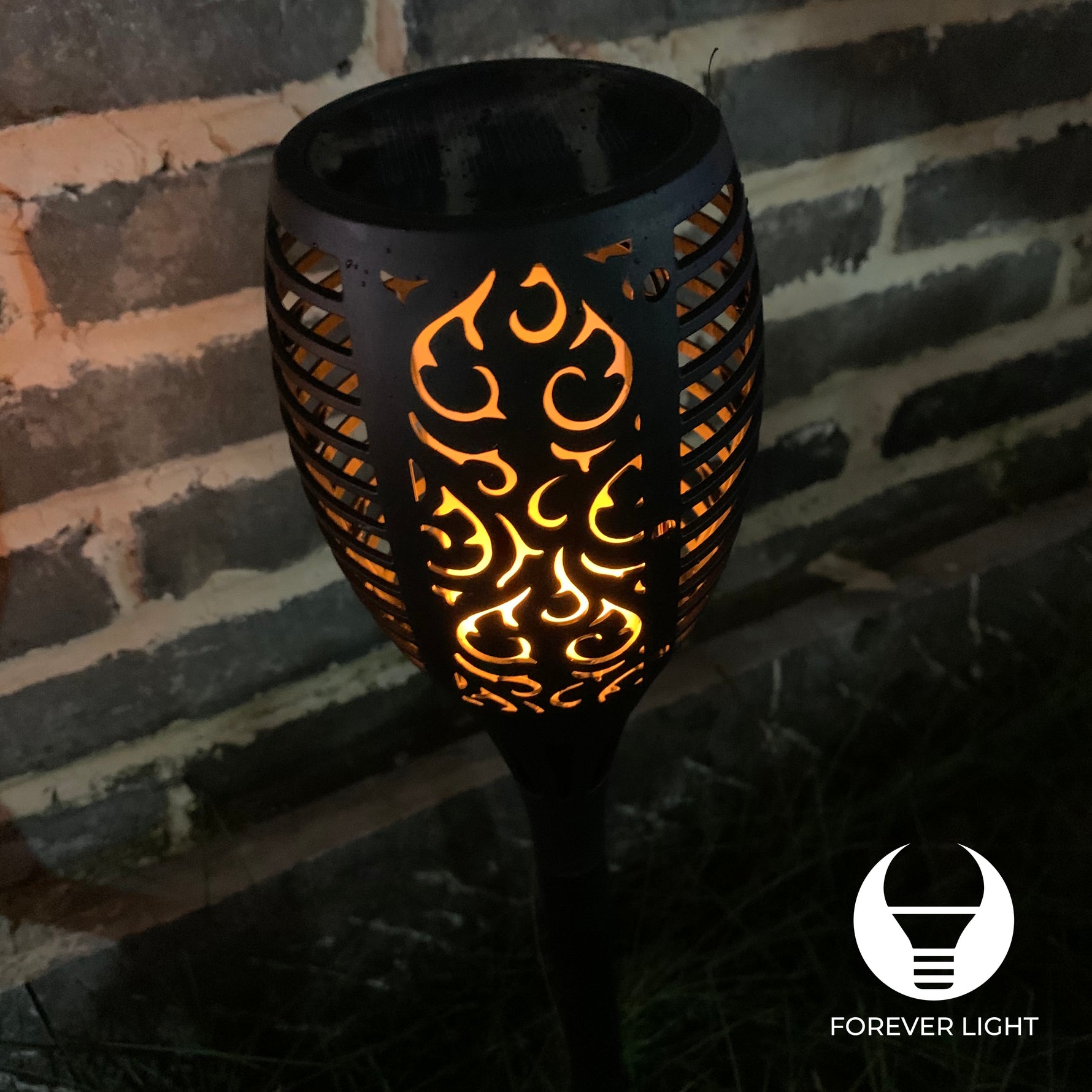 Luce solare a fiamma da giardino 12LED 300mAh Ni-Mh IP65 E6080 RTV100010 5900495890115
