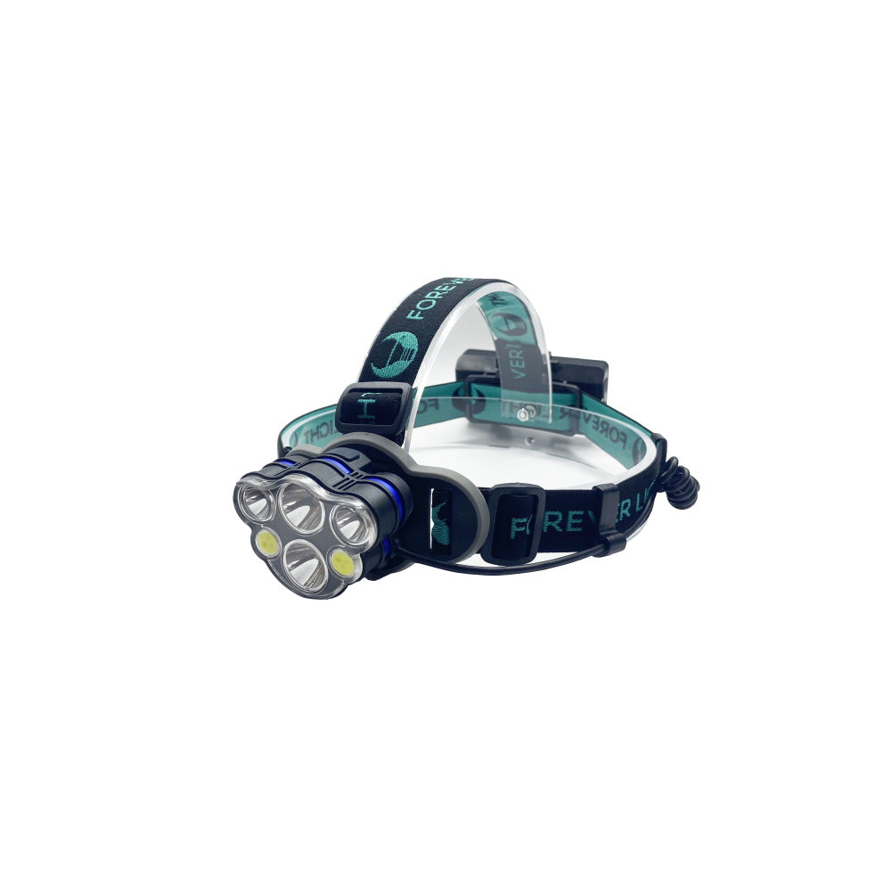 Lampada frontale Ultra 2x10W + 2x3W 500 lm con batterie