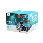 Lampada frontale Ultra 2x 10W/2x  3W 500 lm e 2x batterie 18650 1800mAh Li-Ion E5075 RTV0800004 5900495921079