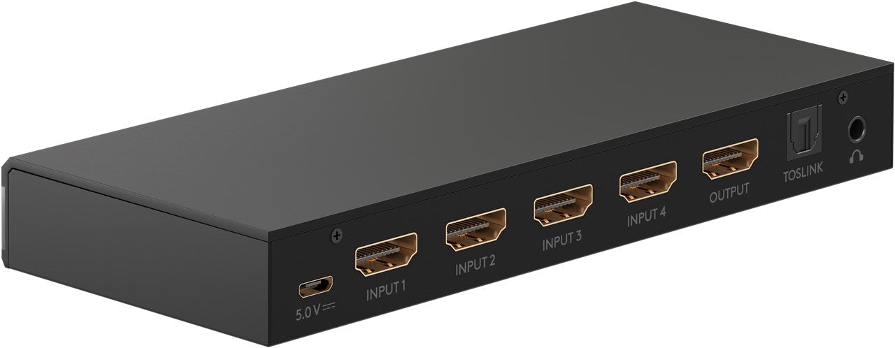 Commutatore HDMI switch da 4 a 1 con uscita audio