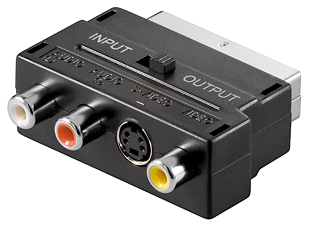 Adattatore da Scart a Video Audio Composito e S-Video IN/OUT