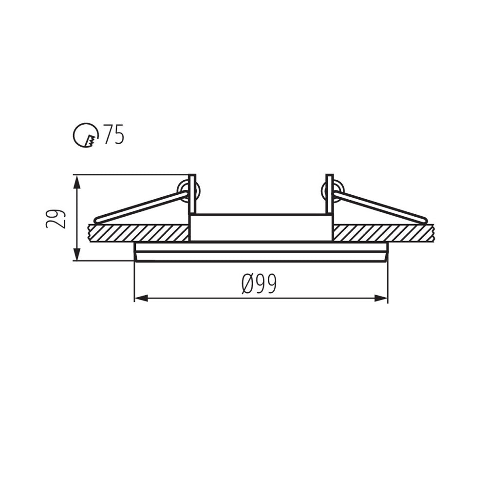 Anello decorativo per faretti grigio COLIE DTO-GR Kanlux 5905339267443 26744 KA1096