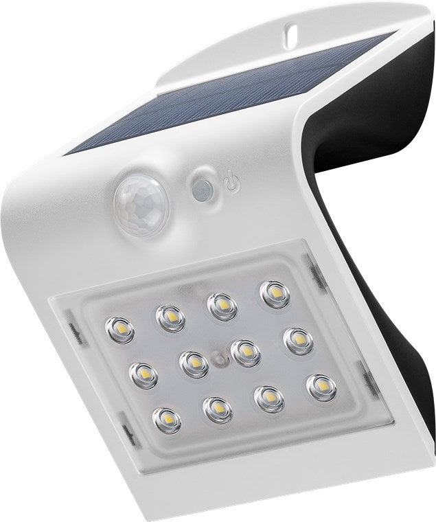 Applique da parete solare a LED con sensore di movimento 15 W bianco