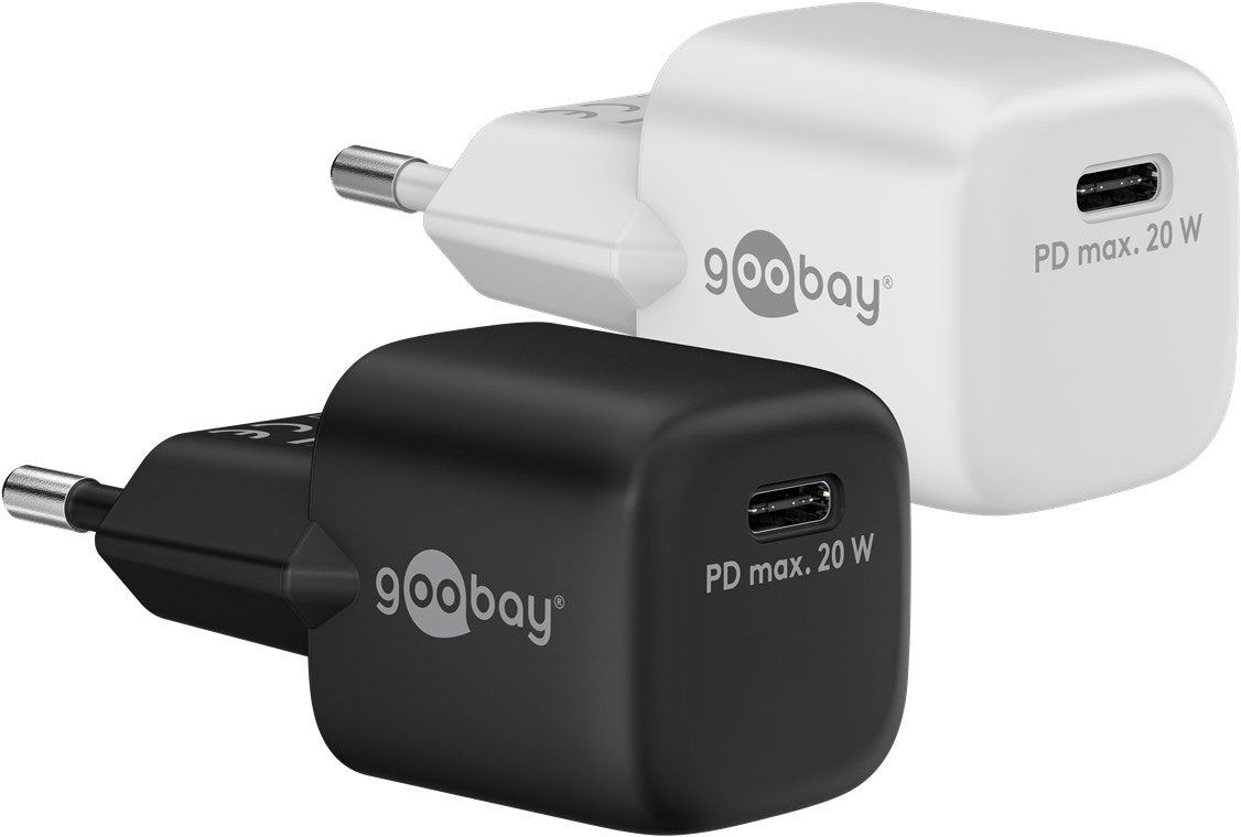 Caricatore rapido USB-C PD GaN Nano 20 W bianco