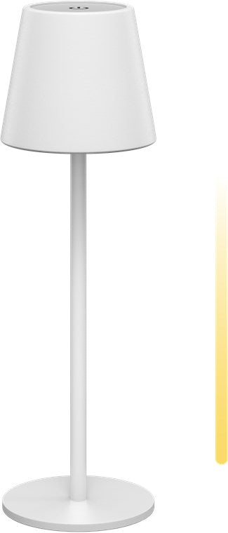 Lampada da tavolo LED senza fili bianco