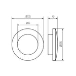 Lampada LEDper facciate FORRO 8W 330lm 4000k Kanlux  5905339292506 29250 KA1148
