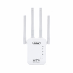 Ripetitore WiFi mini router 2.4GHz 4 antenne bianco 7890100614046 Q-T85 Z980