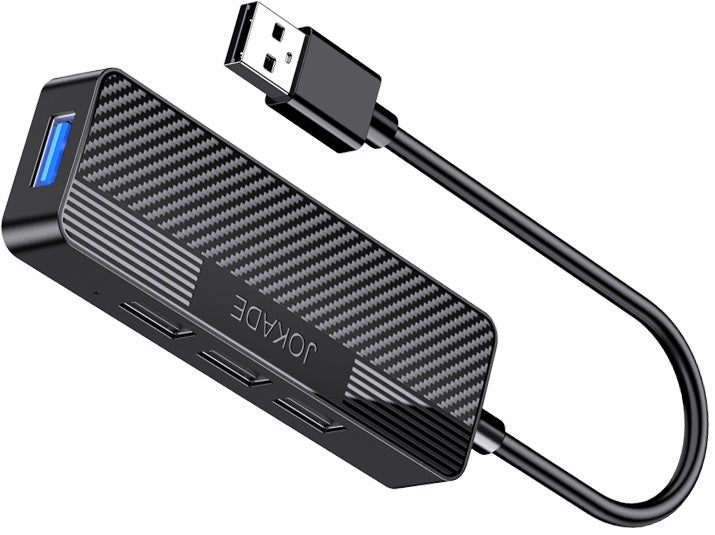 Adattatore hub USB 4 in 1 1xUSB 3.0 e 3xUSB 2.0 nero  JC009-K 6921042138022 F4820