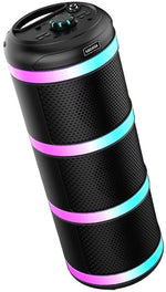 Cassa acustica ricaricabile 3x4" 20W luci LED Bluetooth/FM/USB con microfono KK-4301