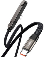 Cavo per ricarica e sincronizzazione USB-C 240W con supporto smartphone 1,5 m nero KSC-1033 6921042155142 F4218