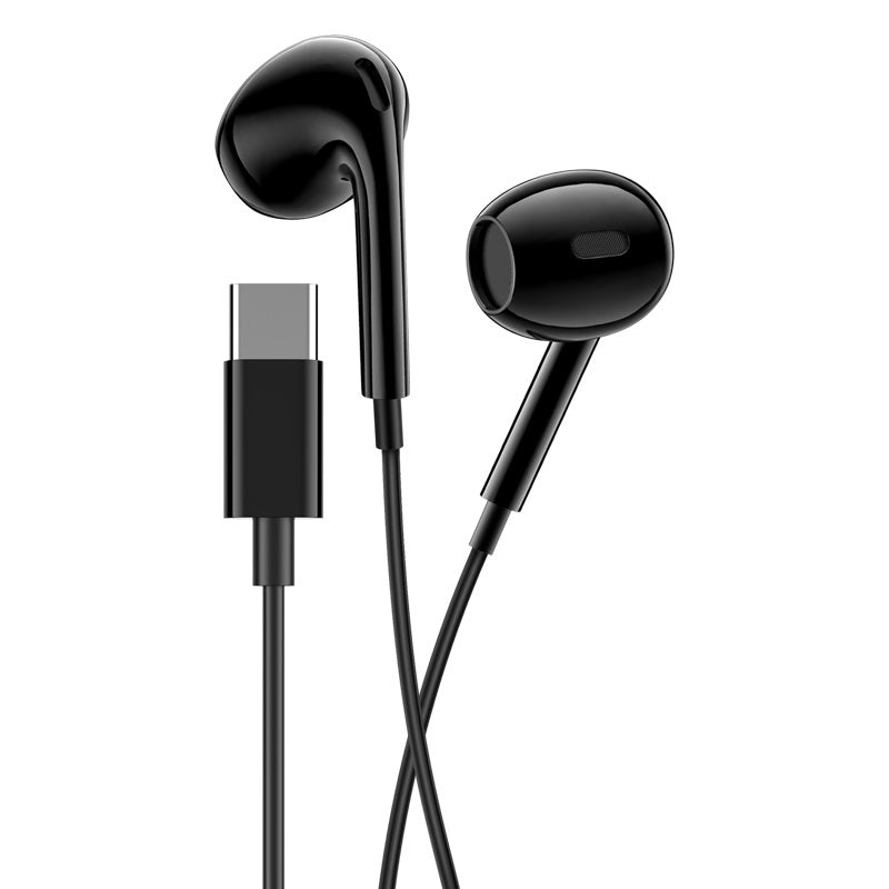 Auricolari Type-C con microfono e controllo volume neri JD046 6921042130859 F4790