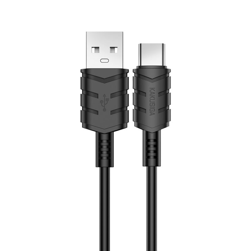 Cavo per ricarica e sincronizzazione type C 2m 3A nero KSC-716 F2430