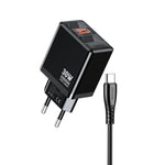 Caricabatterie ricarica rapida USB-A 30W con cavo USB-A - USB-C nero 1m JB094 6921042144603 F4770