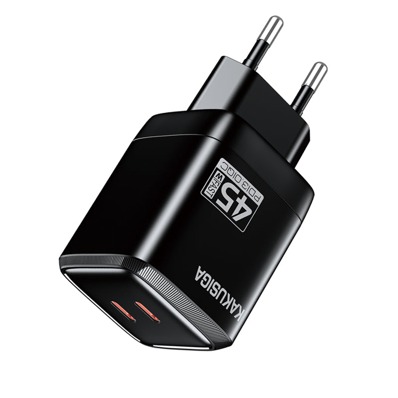 Caricatore USB-C PD 45W doppia porta EU ricarica rapida 6921042146058 KSC-1604 F4005