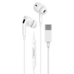 Auricolari Type-C con microfono e controllo volume bianchi JD045 6921042130828 F4805