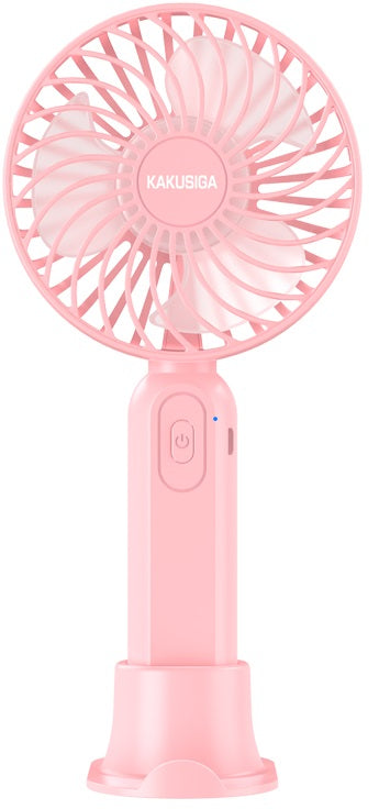 Ventilatore ricaricabile portatile con supporto da tavolo rosa KSC-1510 F2580