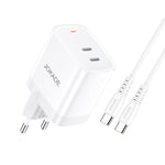 Caricabatterie ricarica rapida USB-C 30W con cavo USB-C - USB-C JB084 6921042141336 F4745