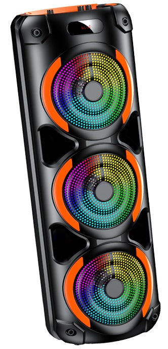 Cassa acustica 3x8" 40W Bluetooth/Scheda SD/USB con telecomando e microfono 6921042142173 KK-8302
