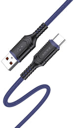 Cavo per ricarica e sincronizzazione type C 1m 5A blu JA019 6921042127538 F4410