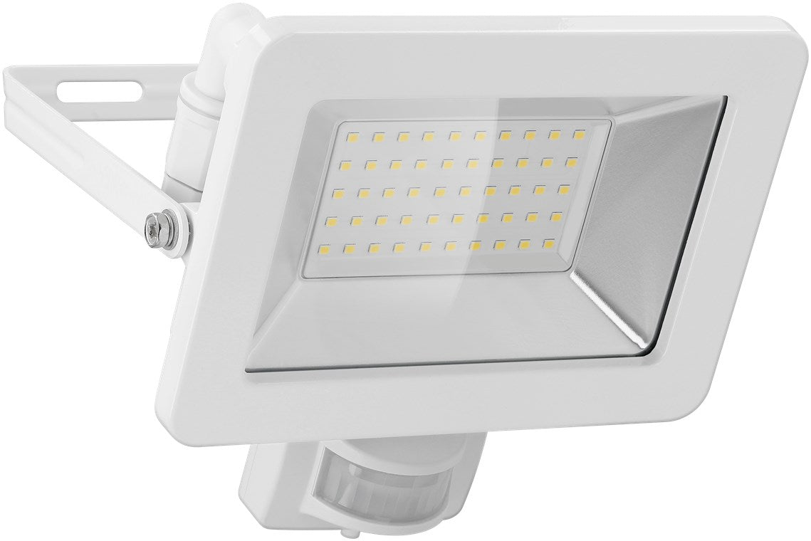 Faretto LED da esterno 50 W con rilevatore di movimento con 4250 lm luce bianca neutra 4000 K sensore PIR con funzione ON/OFF e pressacavo M16 adatto all'uso esterno IP44