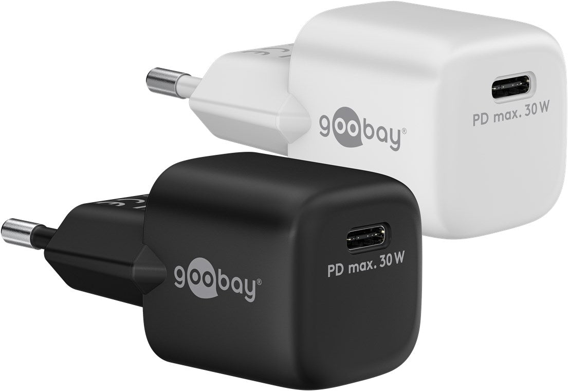 Caricatore rapido USB-C PD GaN Nano 30 W bianco
