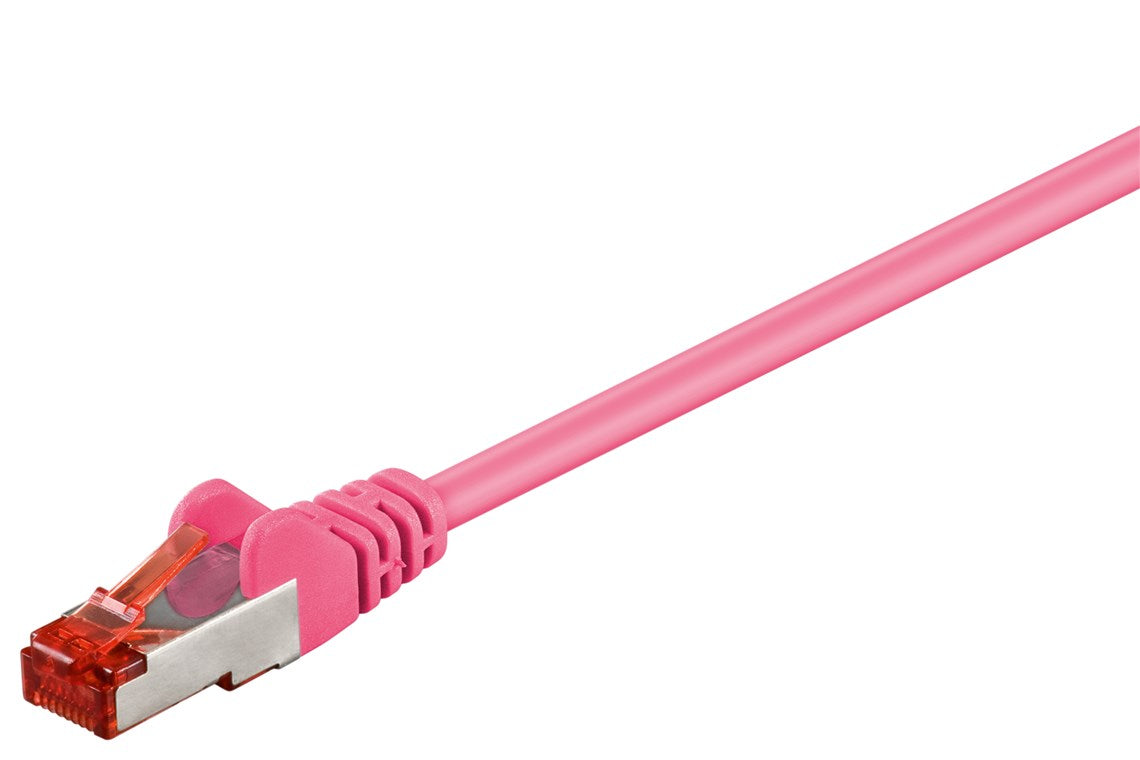 CAT 6 cavo patch S/FTP PiMF magenta 015 m