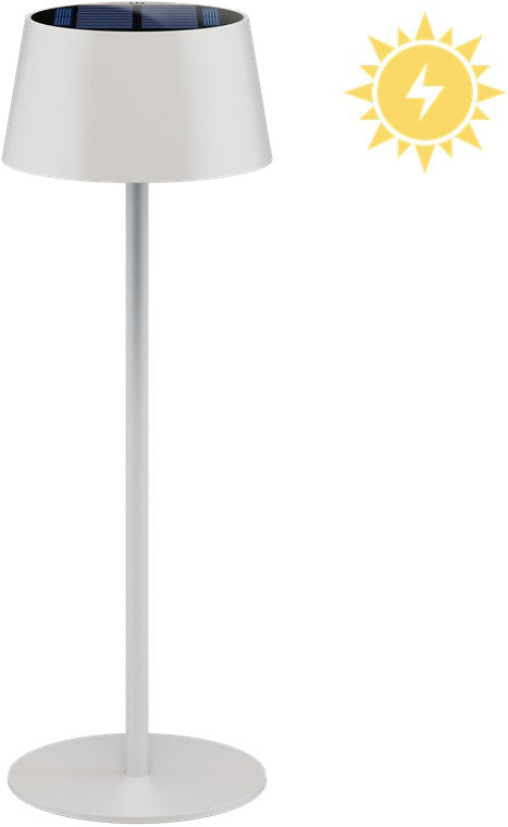 Lampada da tavolo solare a LED senza fili bianco