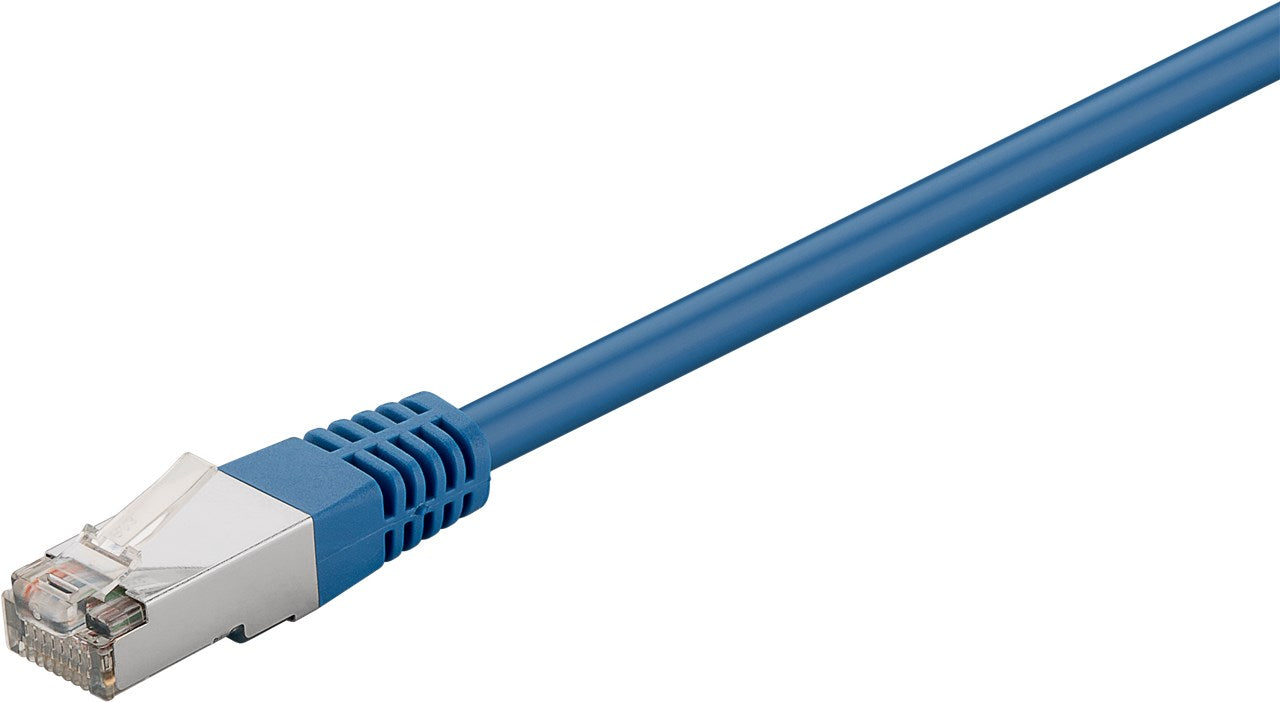 CAT 5e cavo patch F/UTP blu conduttore in alluminio rivestito di rame CCA senza protezione fermo