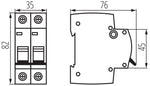 Interruttore magnetotermico 2P 25A Kanlux 32587 5905339325877 KMB6-C25/2 KA1084