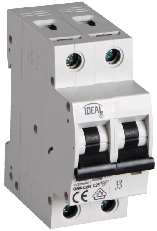 Interruttore magnetotermico 2P 25A Kanlux