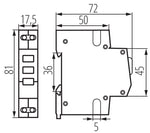 Indicatore di tensione per guida DIN KLI-RGY Kanlux 5905339328939 32893  KA2180